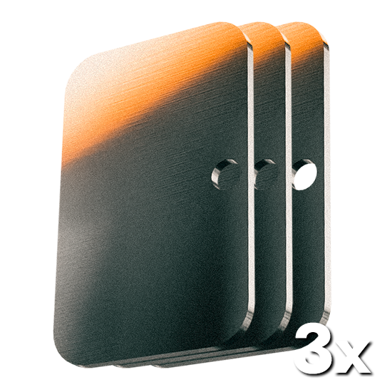 3 Ersatzplatten für das Seedwich von Bitpen für die Bitcoin und Krypto Seed Aufbewahrung