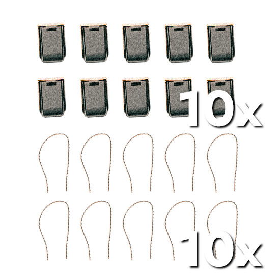 10 Mal Bitcoin Wallet Sicherheitsplomben feuerfest Bundle für die Sicherung deines Seeds Gravierbar