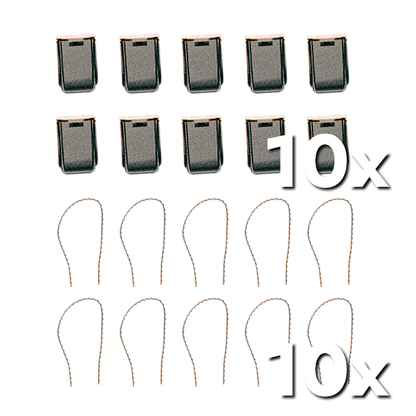 10 Mal Bitcoin Wallet Sicherheitsplomben feuerfest Bundle für die Sicherung deines Seeds Gravierbar