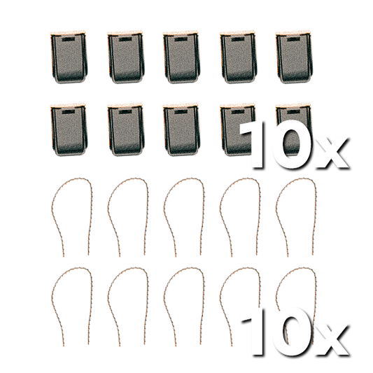 10 Mal Bitcoin Wallet Sicherheitsplomben feuerfest Bundle für die Sicherung deines Seeds Gravierbar