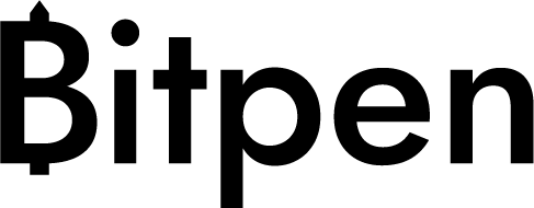 Der Bitpen Schriftzug schwarz auf transparentem Hintergrund