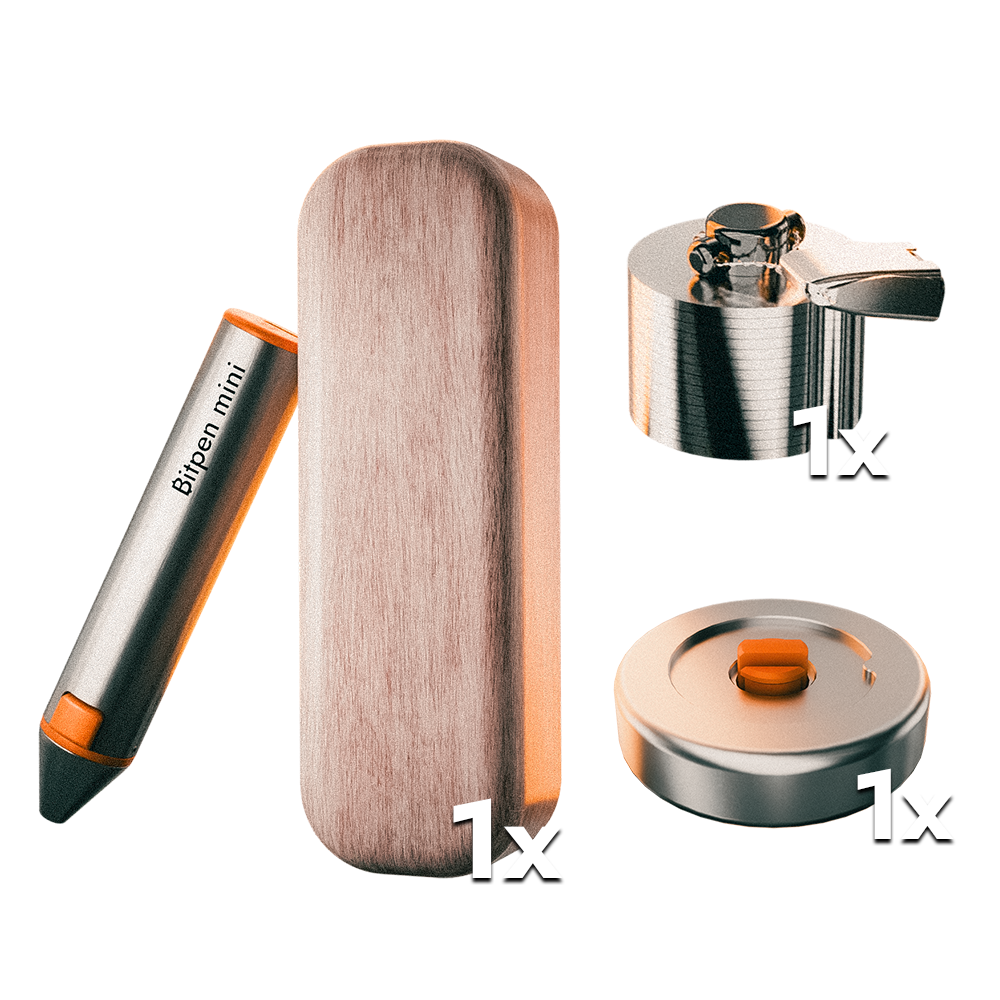 Das Seedburger Basic Bundle mit dem Bitpen mini, dem Seedburger und der Seedclamp