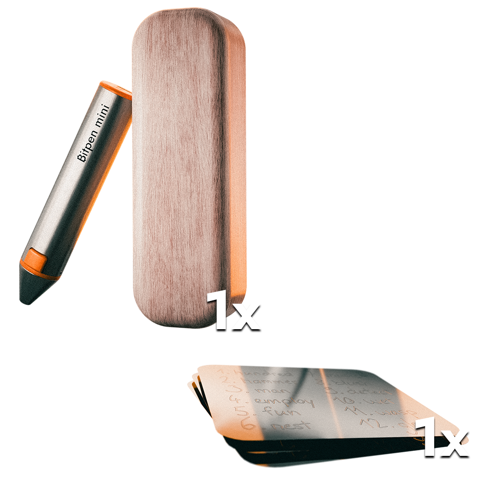 Einmal der Bitpen mini und einmal das Seedslice aus Titan