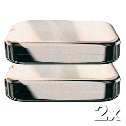 Zwei Seedboxen aus Edelstahl 316L übereinander