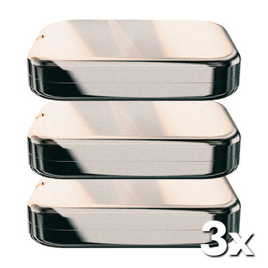 3 mal die Seedwich Hüllen übereinander gestapelt: Die Seedbox drei mal