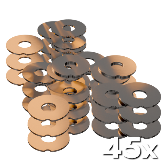 45 Ersatz-Seedplatten aus Titan oder Edelstahl für den Seedburger