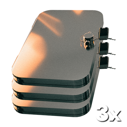 Drei mal das hochsichere Bitcoin Wallet im Bundle: Das Seedwich aus Titan und Edelstahl